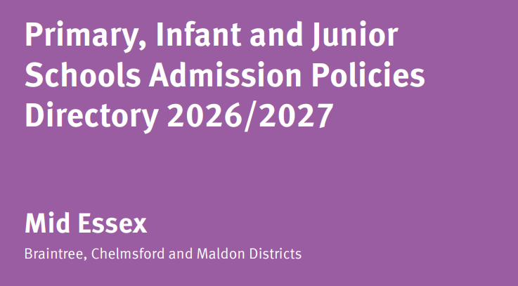Mid Essex Primary Admissions Directory 2026/2027 Mid Essex Primary Admissions Directory 2026/2027