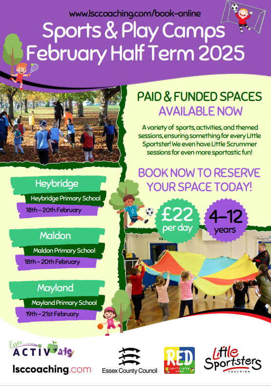 Sports play camps poster