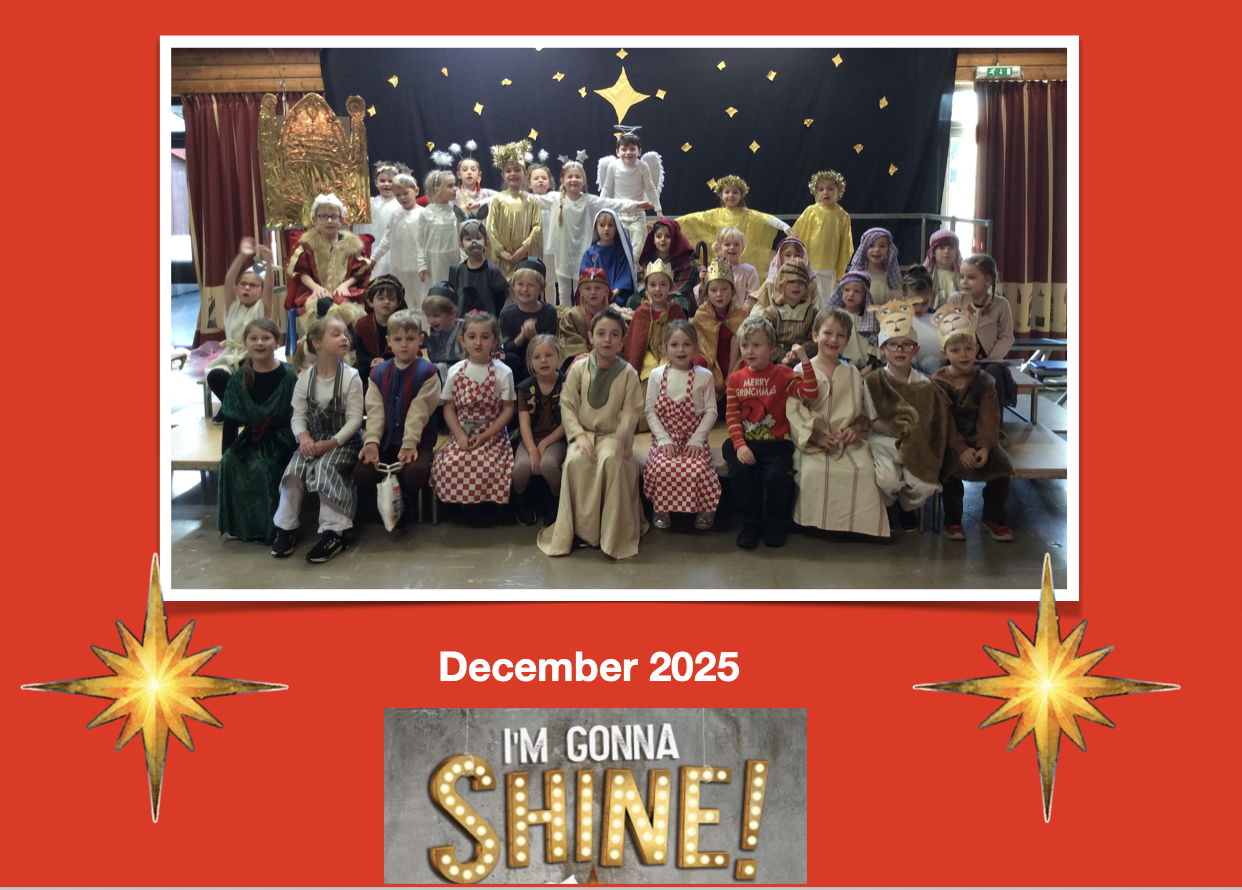 I'm gonna shine, Nativity. Class dressed up for nativity.